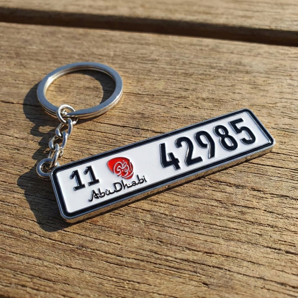 Custom Number Plate Keychain