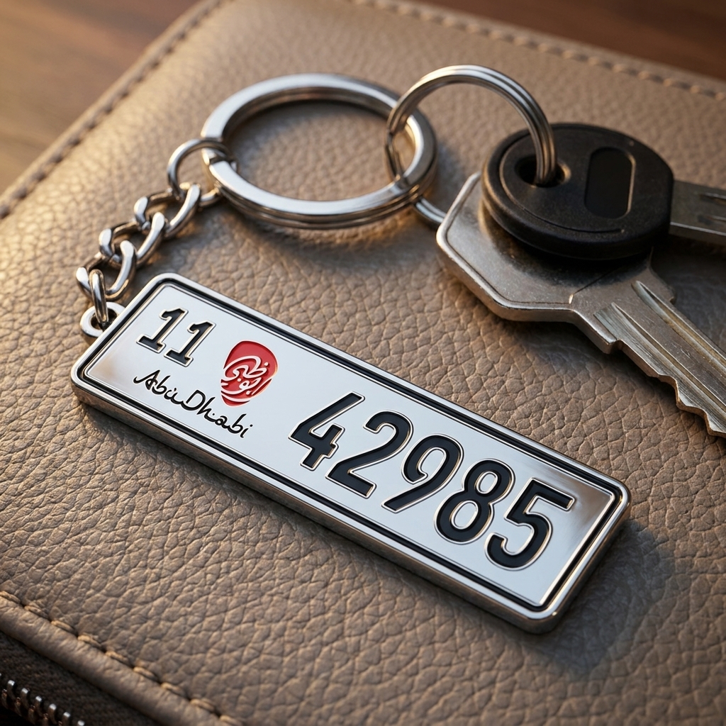 Custom Number Plate Keychain view 2
