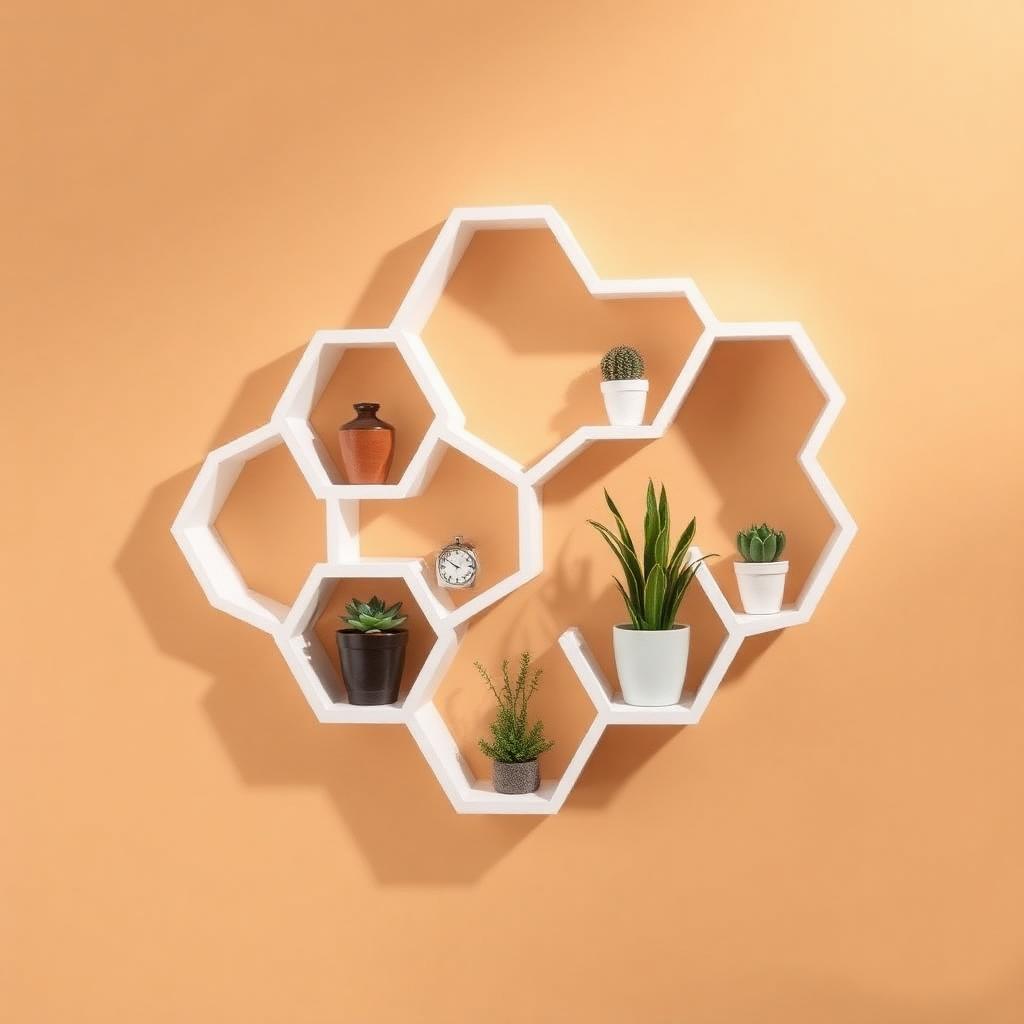 Honeycomb Wall Shelf