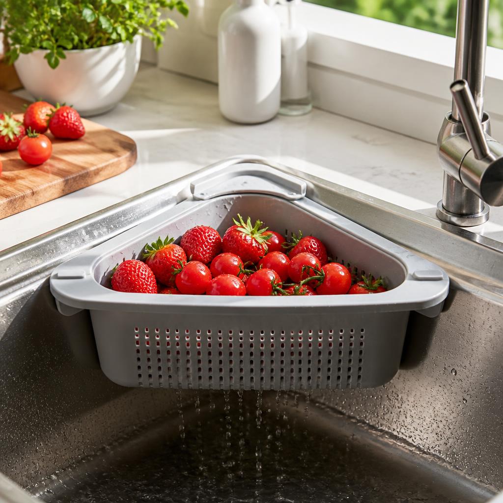 Rinse and drain in one place